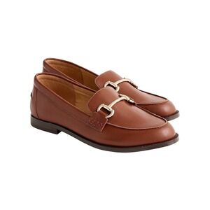 J. Crew Brown Leather Horsebit Loafers